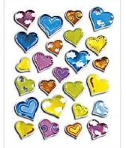 Herma stickers Magic färggladahjärtan (1)