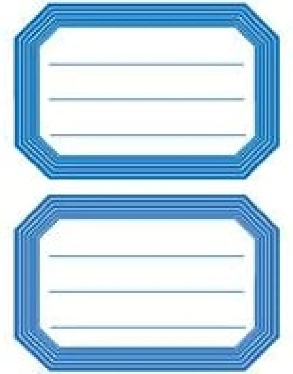 Herma stickers Vario skolbok blå ram (6)