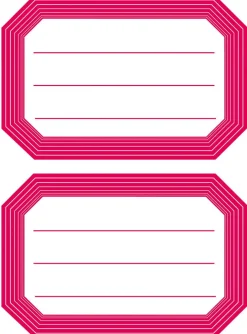 Herma stickers Vario skolbok röd ram (6)