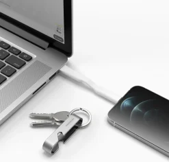 High Six - The 6-In-1 Charging Cable, Silver/White