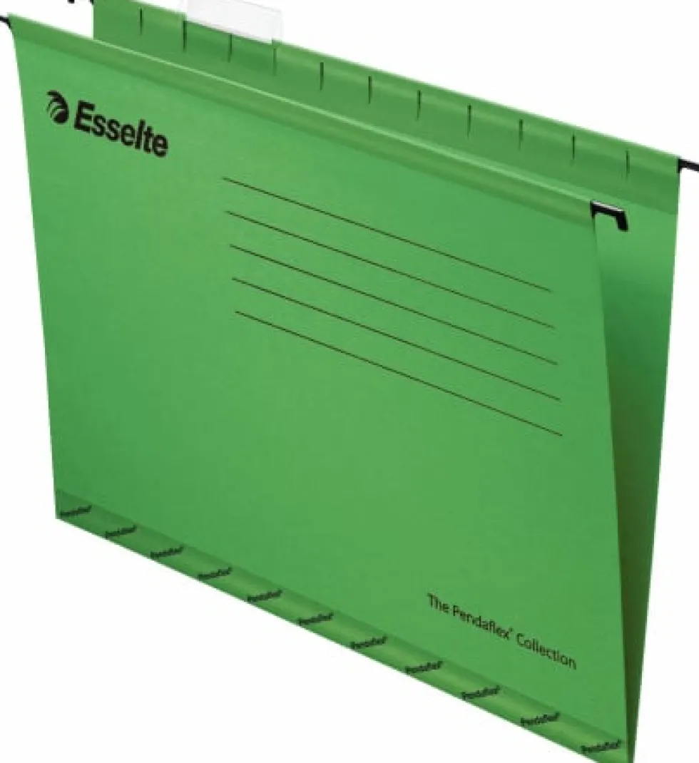 Hängmapp Foolscap Esselte Grön, 365x240mm, papp, 25st
