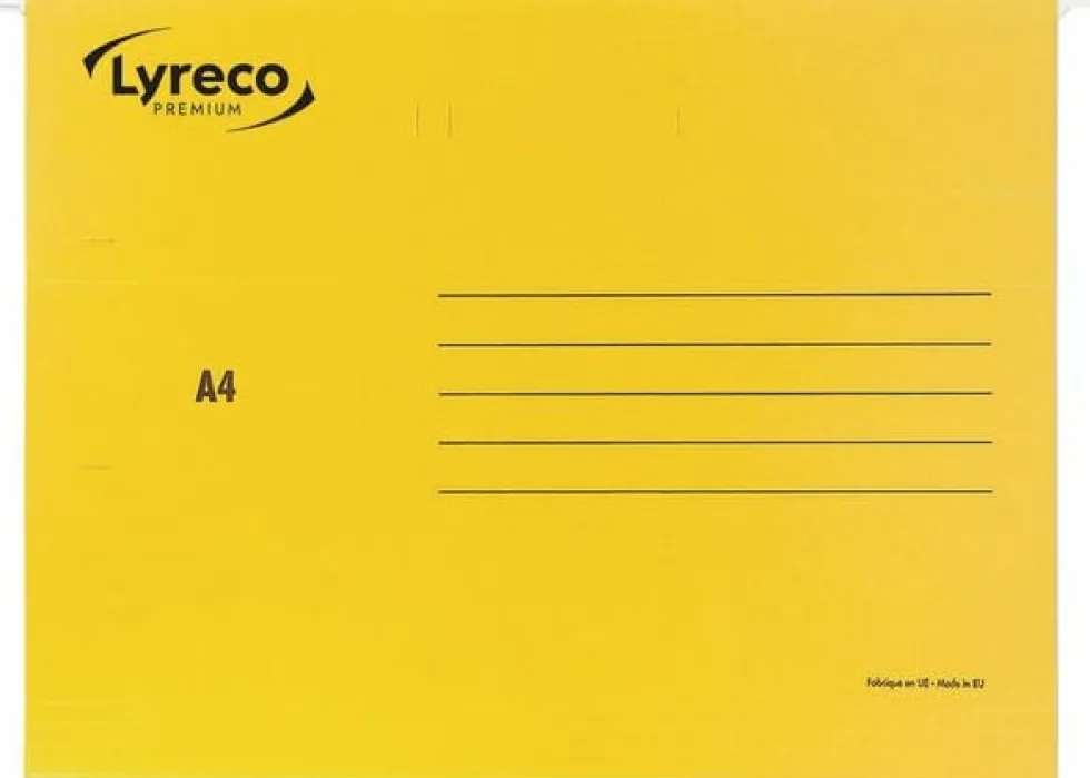 Hängmapp LYRECO A4 gul 25/fp