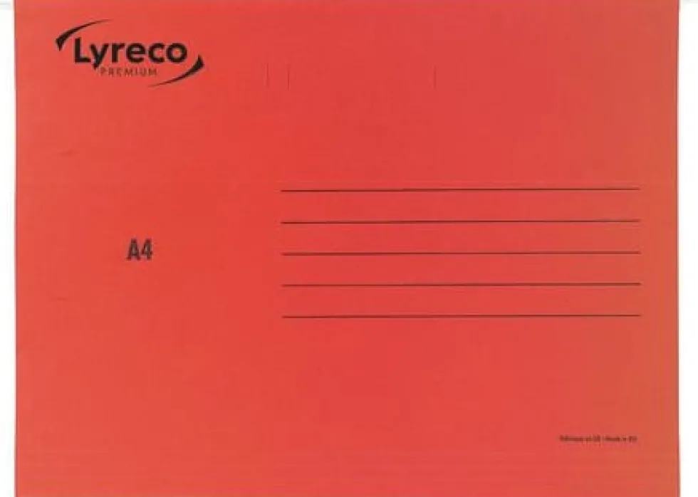 Hängmapp LYRECO A4 röd 25/fp