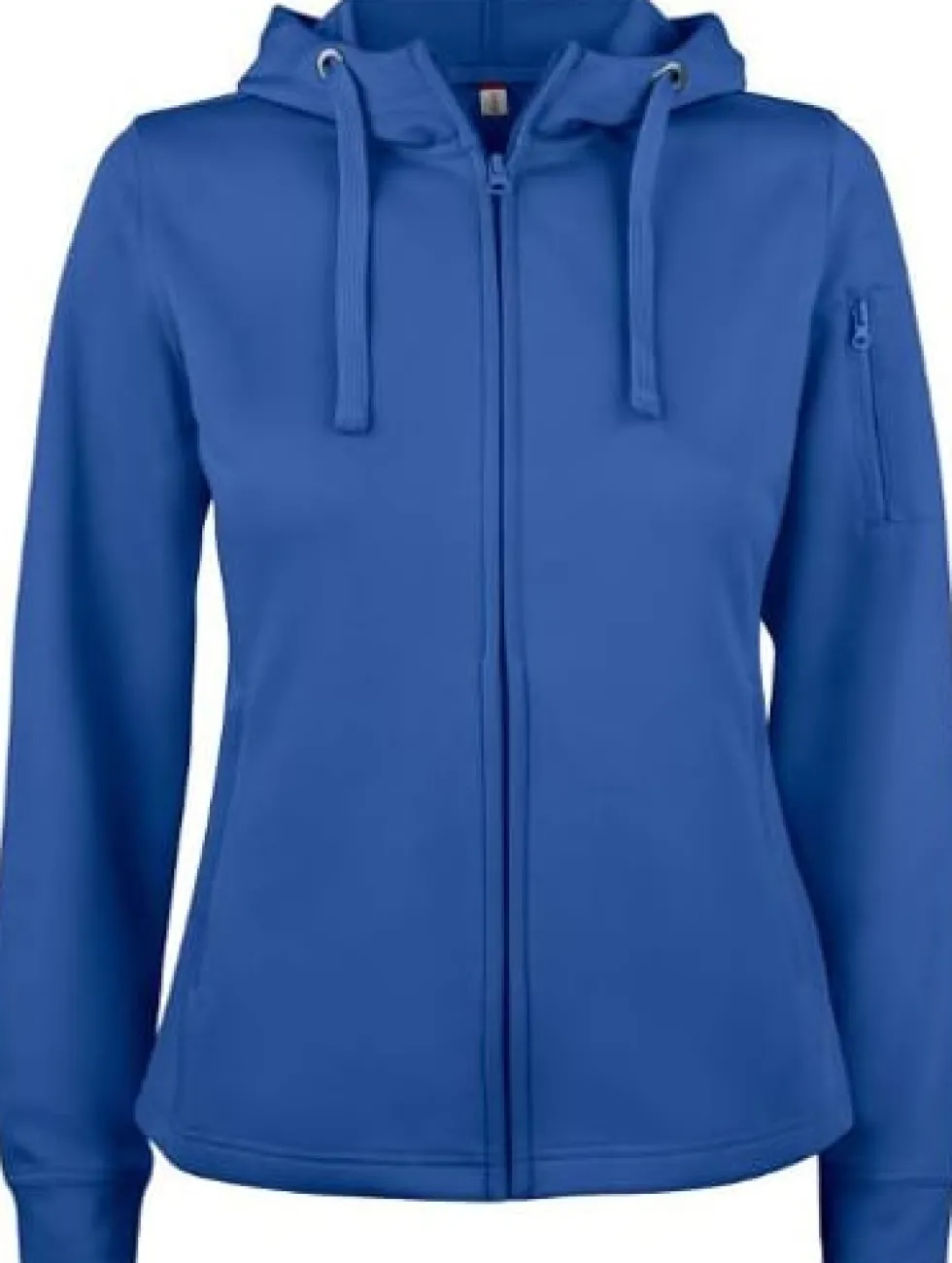 Hoodie zip funktion 021015 dam rblå M