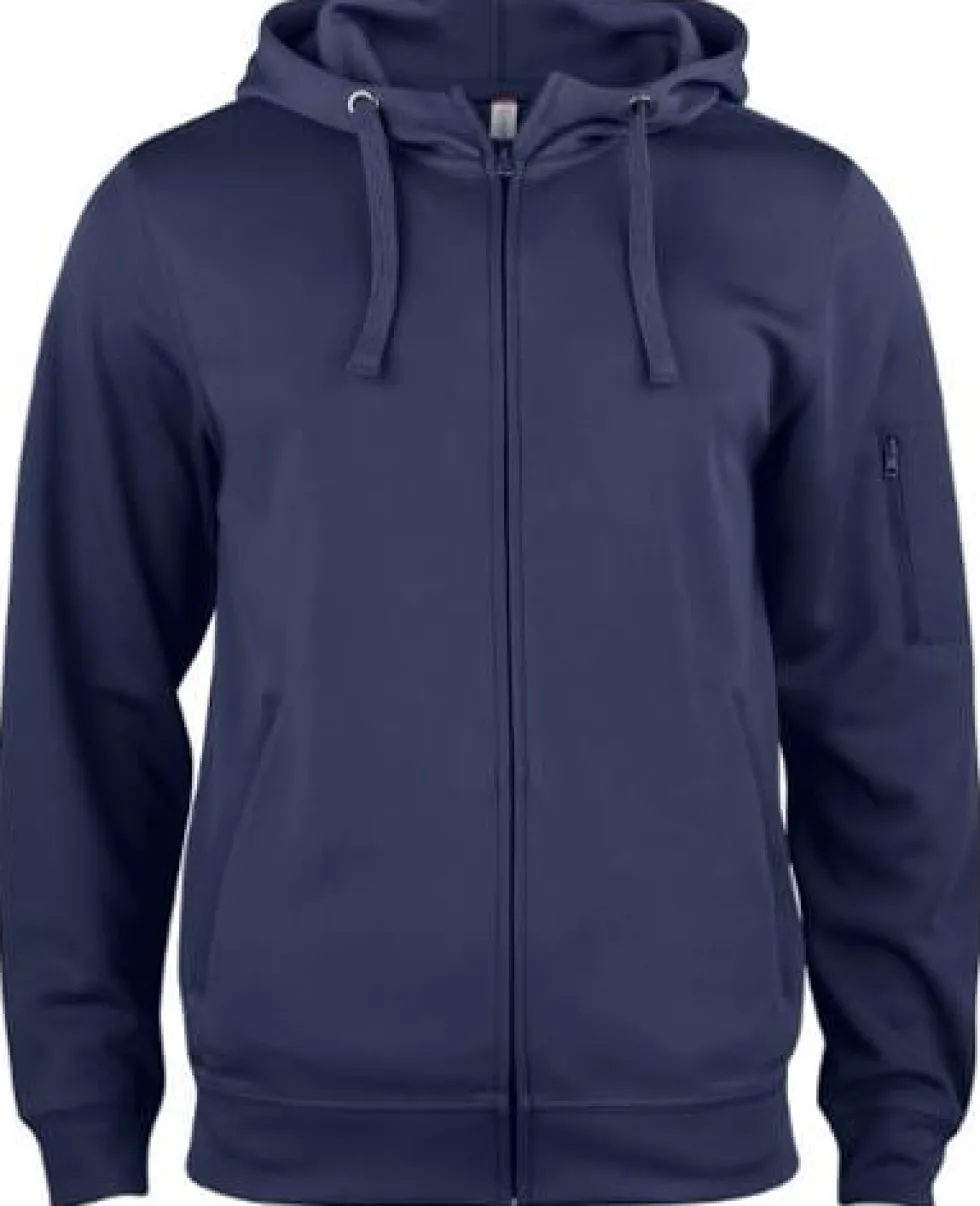 Hoodie zip funktion 021014 marin M