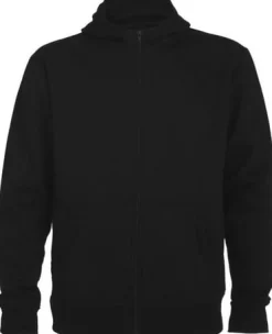 Hoodie zip ROLY Montblanc uni svart 2XL