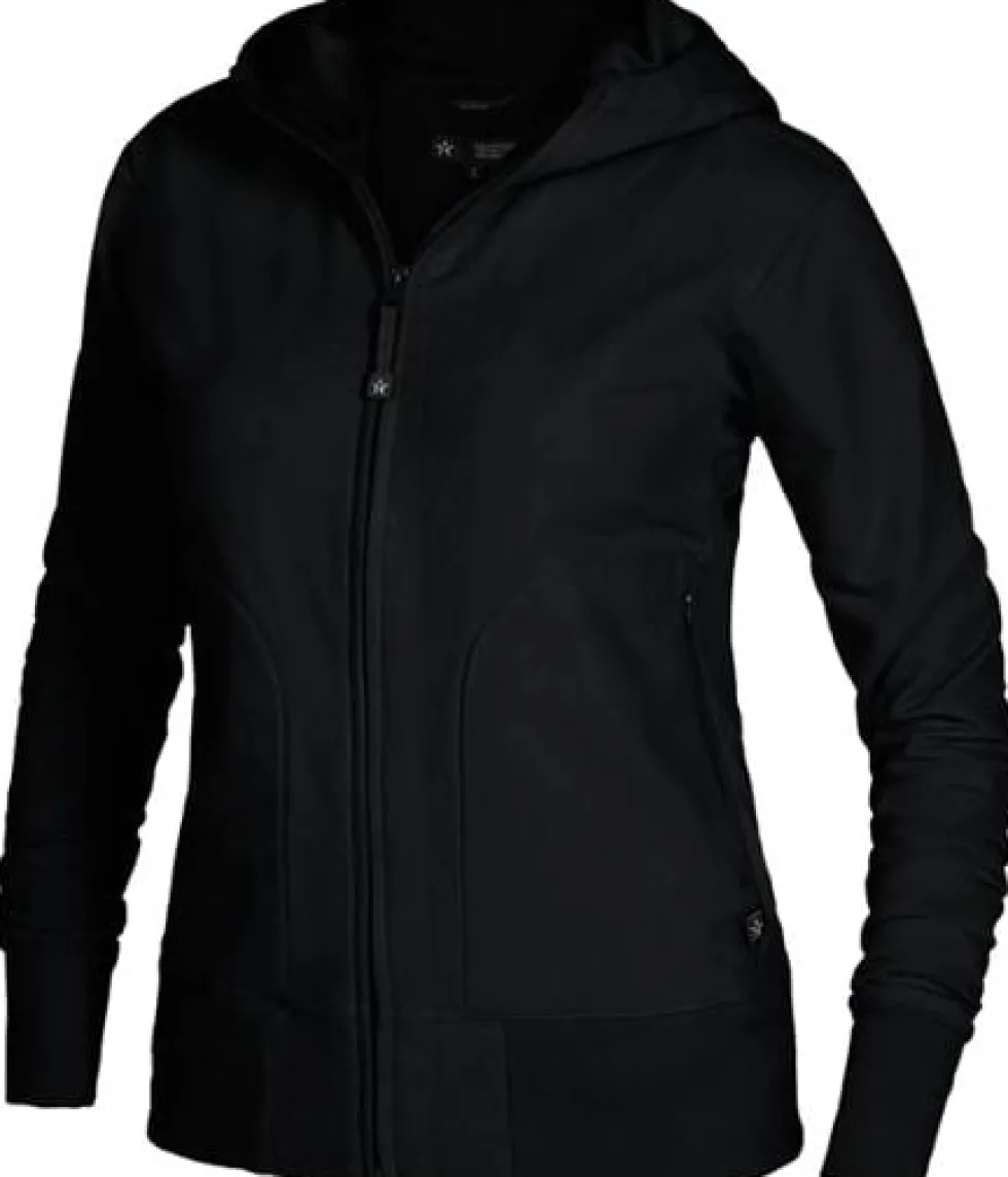 Hoodie zip TEXSTAR WC03 dam svart S