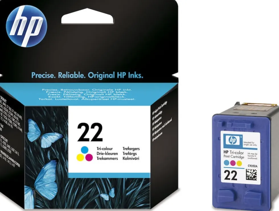 HP 22 - Färg (cyan, magenta, gul) - original - bläckpatron - för