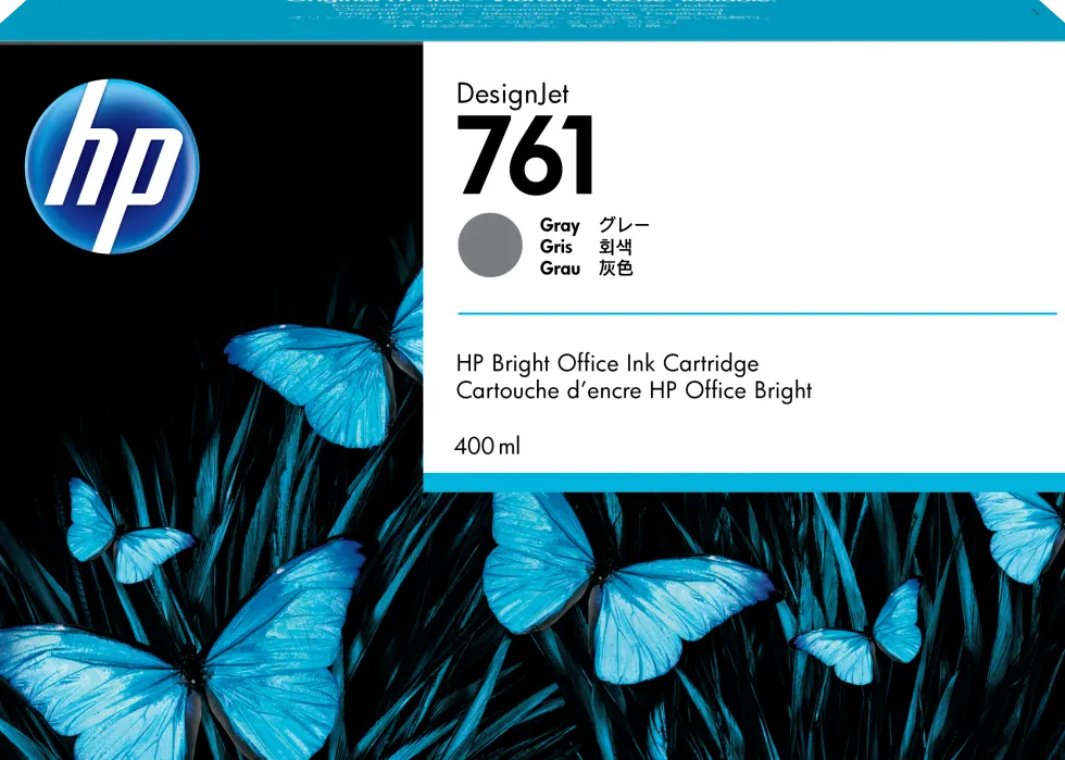 HP 761 grey ink cartridge, 400ml