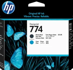 HP 774 Matte Black/Cyan Printhead