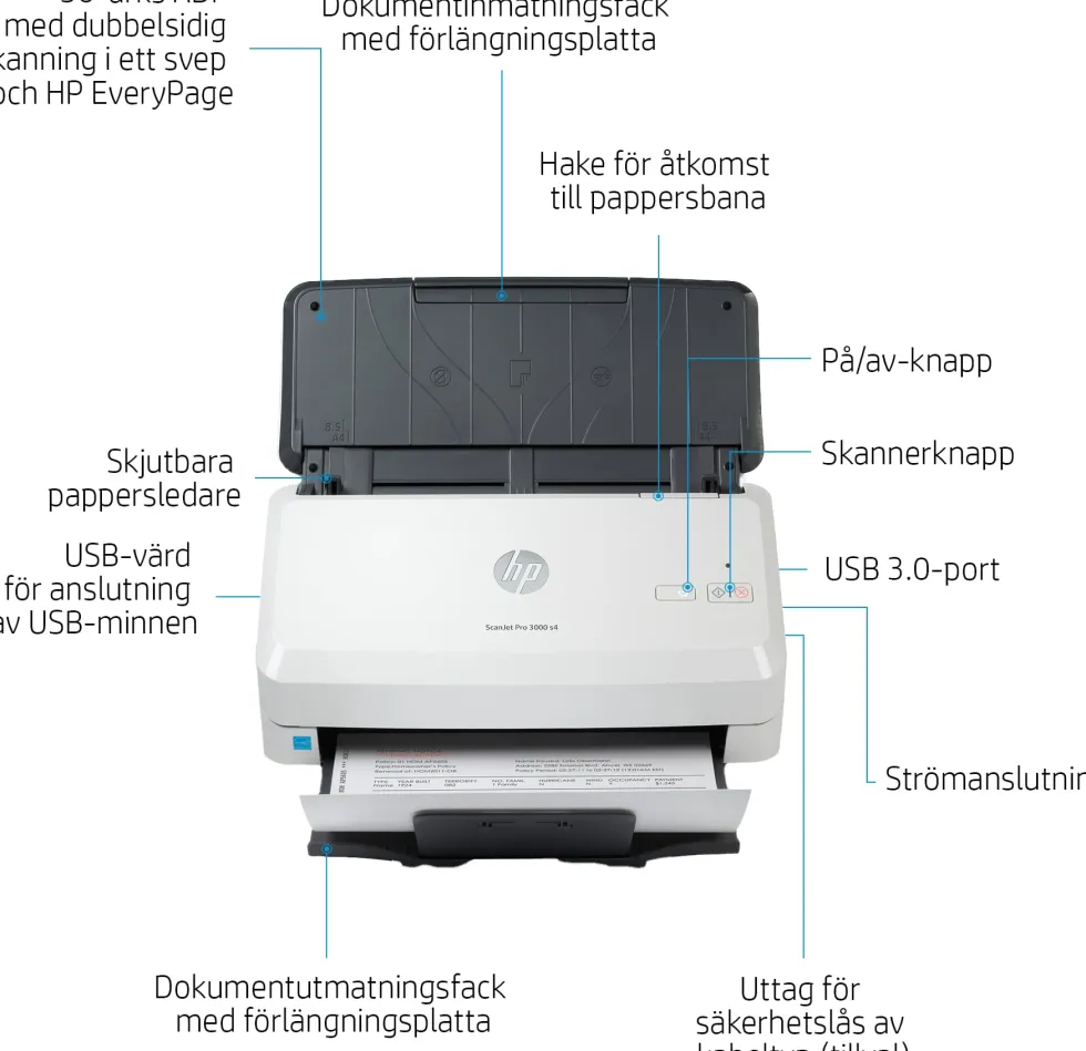 HP ScanJet Pro 3000 s4 sheet-feed scanner