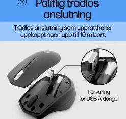 HP 280 Silent Wireless Mouse, Black (Consumer)