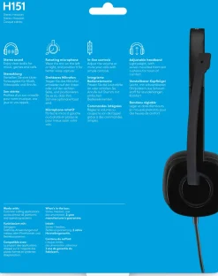 H151 Stereo Headset, Black