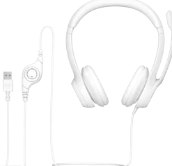 H390 USB Computer Headset, Off-white