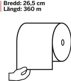 Industritorkrulle KATRIN Plus XL2 Vit, 2-lag, 380m, 2rl