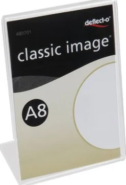 Informationsställ akryl A8 lutande