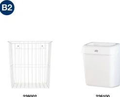 Insatspåse TORK B2 20L vit 100/rl