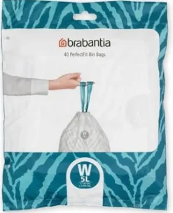 Insatspåse W BRABANTIA 5L vit 40/fp