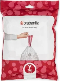 Insatspåse Y BRABANTIA 20L vit 40/fp