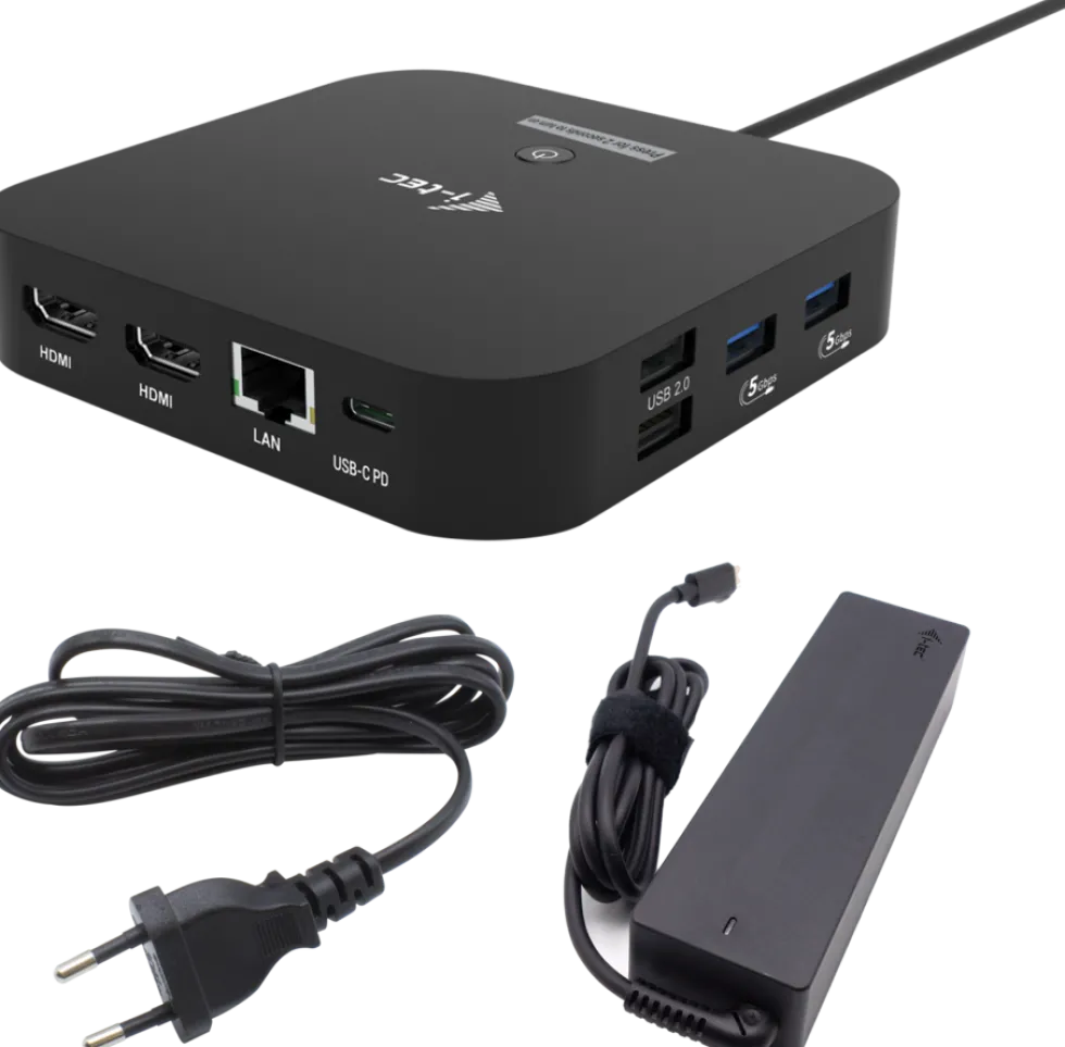 I-TEC USB-C Dual HDMI Docking Station, PD 100W + PSU 100W
