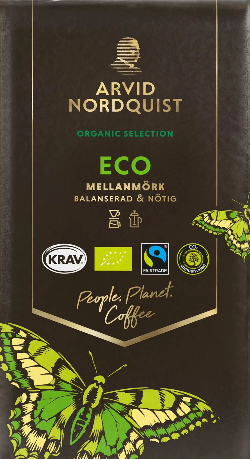 Kaffe Arvid Nordquist Eco Mellanmörk 450g