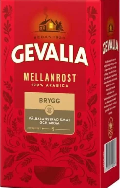 Kaffe GEVALIA Brygg Mellanrost, 450g