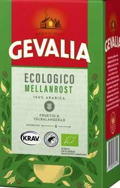 Kaffe GEVALIA Ecologico KRAV & UTZ mellanrost 425g