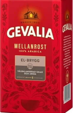 Kaffe GEVALIA El-brygg Mellanrost, 450g