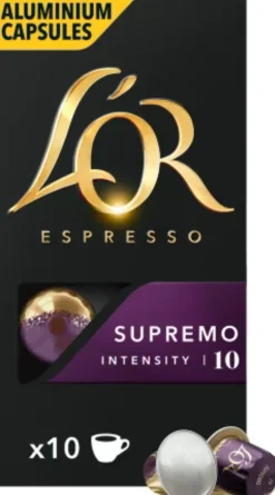 Kaffekapsel L'OR Supremo, 10/fp