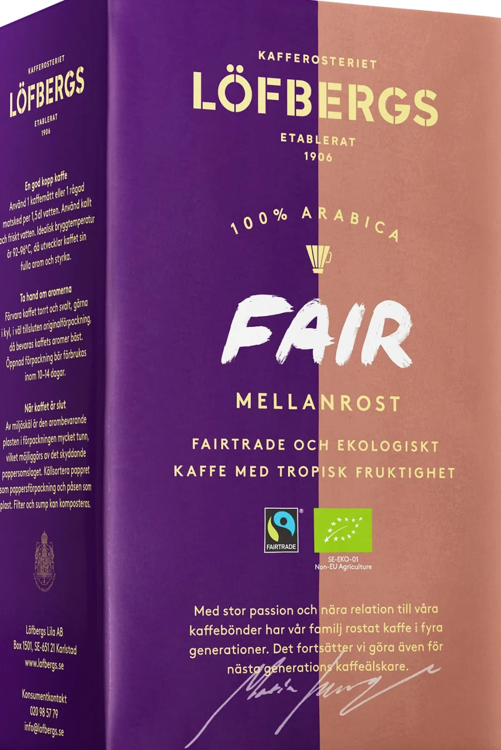 Kaffe LÖFBERGS Fair Mellan Eko/FT 450g