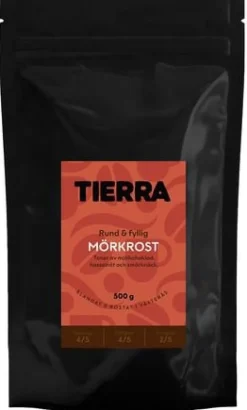 Kaffe TIERRA Mörkrost Malet 500g