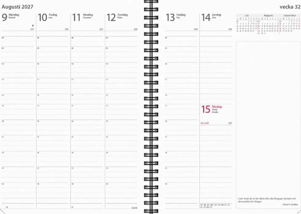 Kalender Business Country 2027 svart