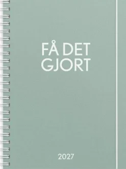 Kalender Få det gjort 2027 grön