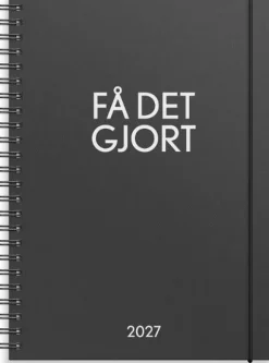 Kalender Få det gjort 2027 svart