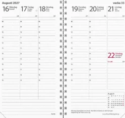 Kalender Interplano II 2027 skinn svart