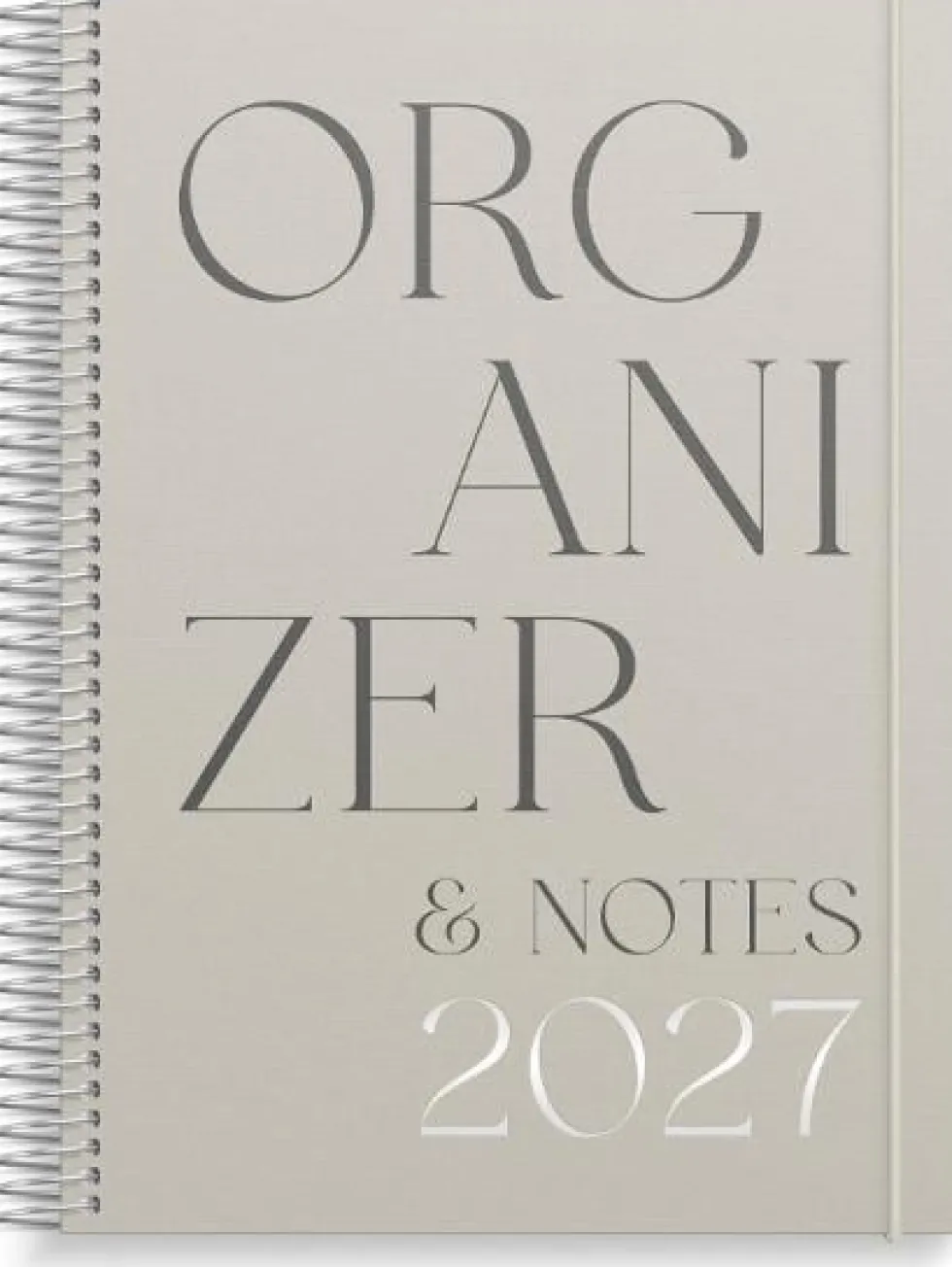 Kalender Organizer & Notes 2027 stående