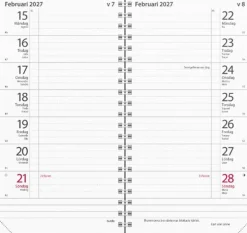 Kalender Plano 2027 svart