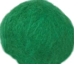 Kardad ull 250g grön