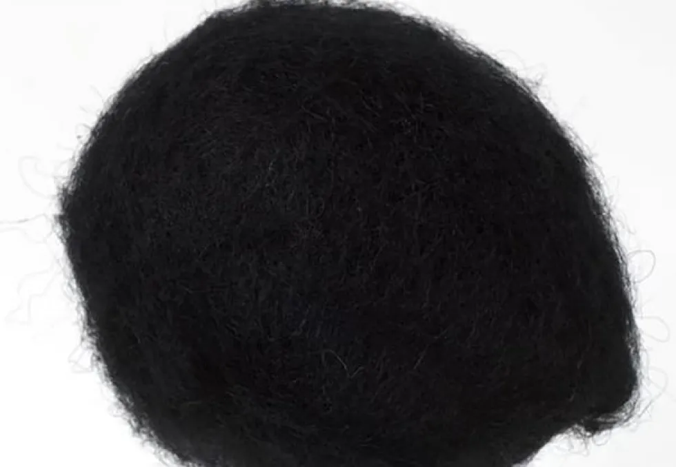 Kardad ull 250g svart