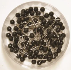 Kartnål 20mm svart (100)