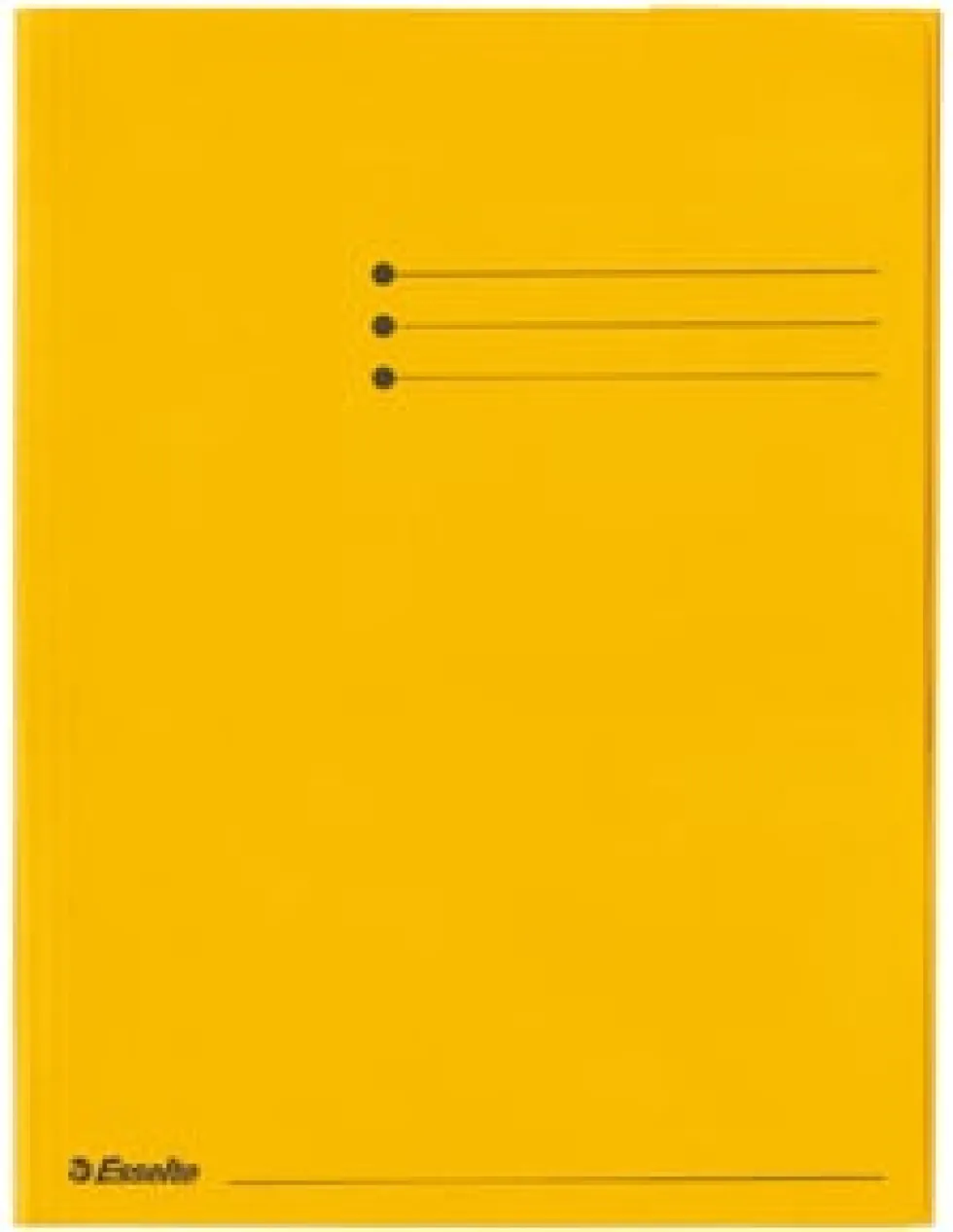 Kartongmapp A4 3-klaff Rainbow gul