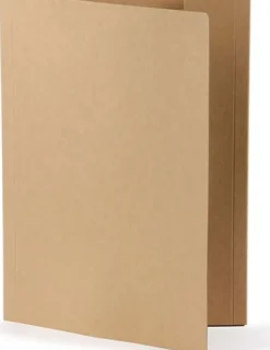 Kartongmapp 1-klaff A4 brun