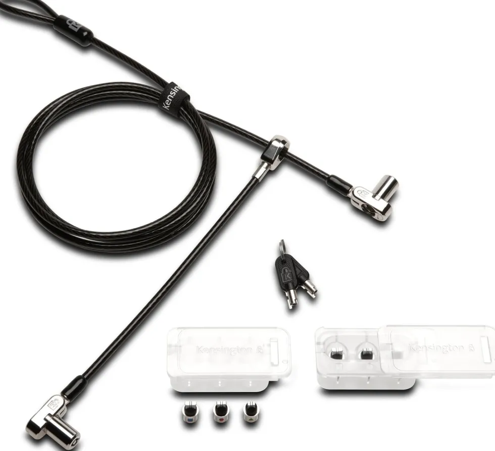 Kensington Universal 3-in-1 Keyed Cable Lock - Twin Lockheads
