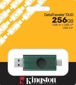 Kingston DataTraveler Duo - USB flash-enhet - 256 GB - USB 3.2