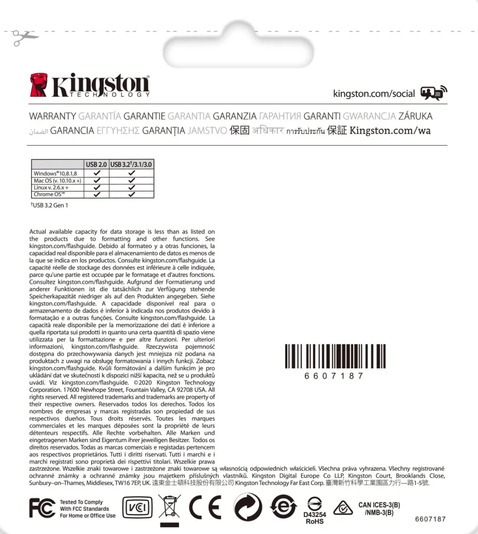 Kingston DataTraveler Exodia M - USB flash-enhet - 128 GB - USB