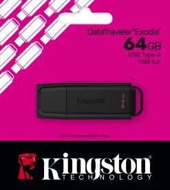 Kingston DataTraveler Exodia - USB flash-enhet - 64 GB - USB 3.2