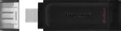 Kingston DataTraveler 70 - USB flash-enhet - 64 GB - USB-C 3.2