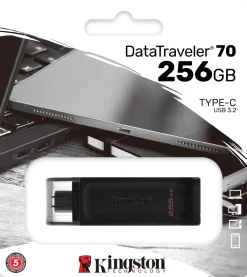 Kingston DataTraveler 70 - USB flash-enhet - 256 GB - USB-C 3.2