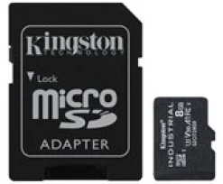 Kingston Industrial - Flash-minneskort (adapter, microSDHC till