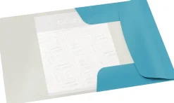 3-klaffmapp Leitz Cosy A4 kartong Blå